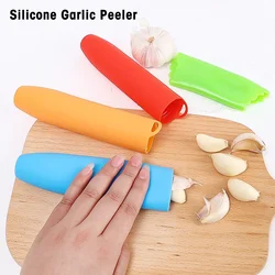 Silicone Garlic Peeler Useful Kitchen Vegetable Tools Tube Non-toxic Safety Peeling Garlic Stripper Kitchen Gadgets Accessories