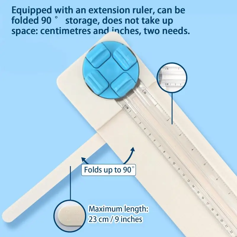 Craft Paper Cutter para Estudantes, Scrapbooking Tool, Precision Cutting, Trimmer Edge, 4 em 1