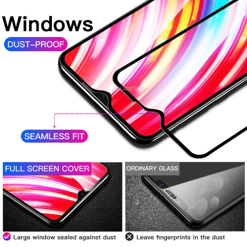 Tempered Glass for Xiaomi Redmi 9 9C 9T Screen Protector Redmi Note 12 11 10 9 8 7 Pro 8T 9T 10T 9S 10S Glass Protective Film