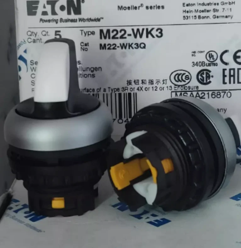 

3PCS New original EATON push button switch M22-WK M22-WRK M22-WKV M22-WK3 M22-WRK3 M22-WLK3-G M22-WRLK3-G