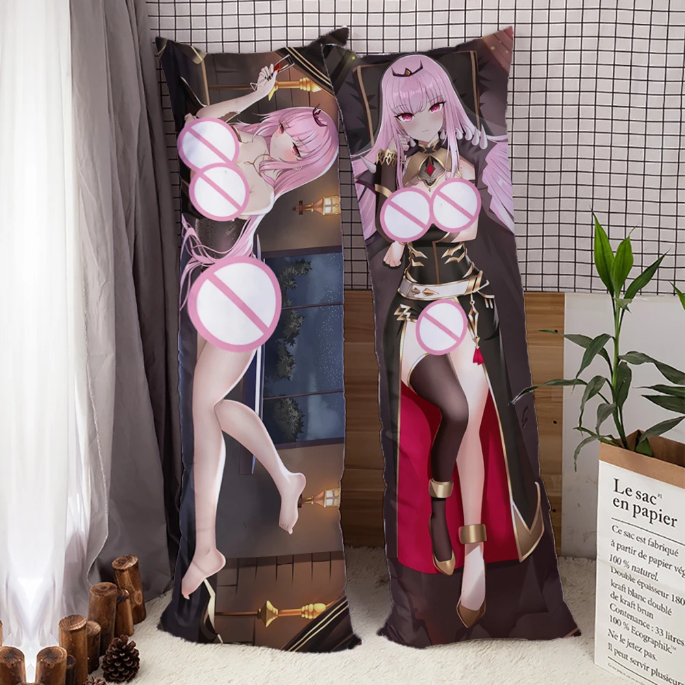 

Hot Anime Hololive VTuber Mori Calliope Dakimakura Hugging Body Pillowcase Bedding DIY Custom Pillow Cover 180x60cm 2way Tricot