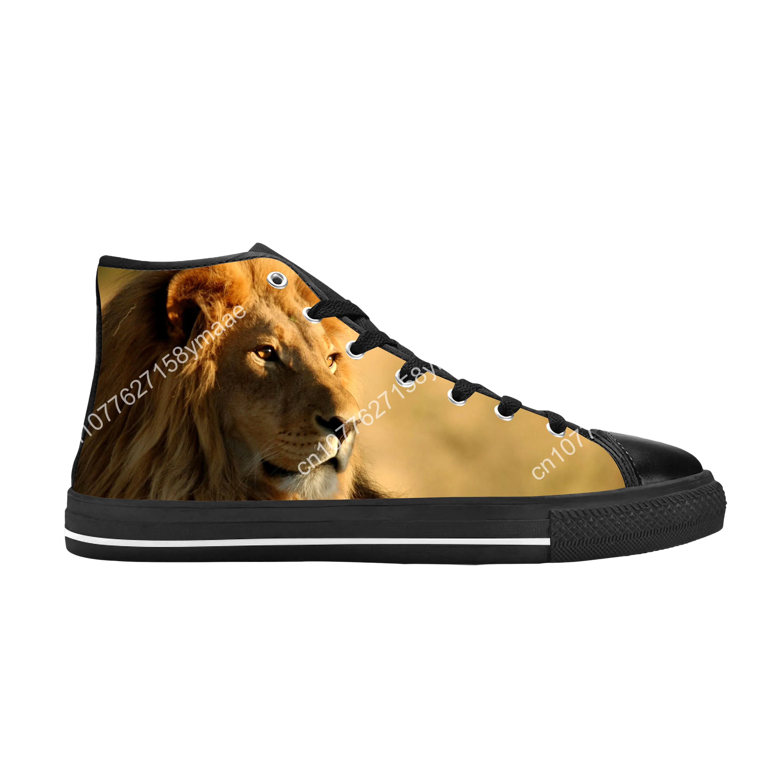 Ethiopia Ethiopian Flag Lion Of Judah Rasta Rock Casual Cloth Shoes High Top Comfortable Breathable 3D Print Men Women Sneakers