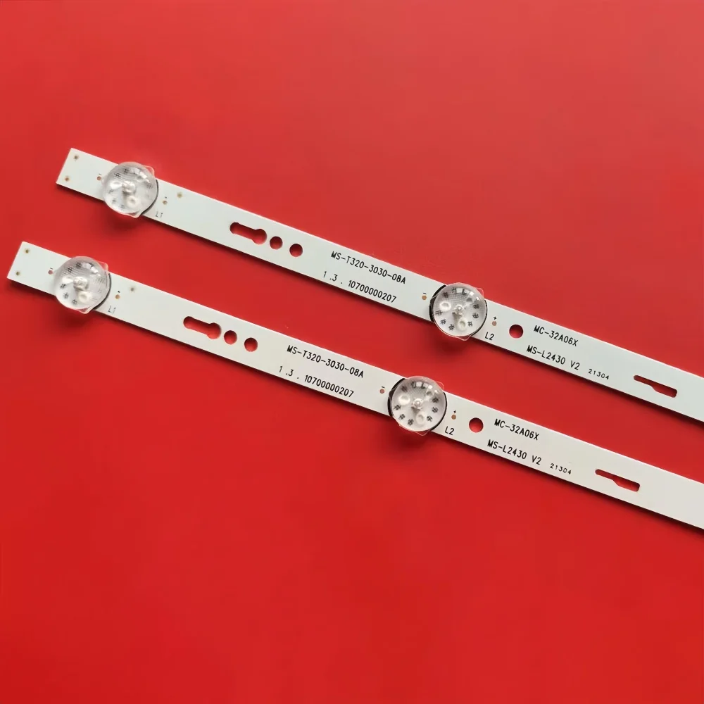 1/5TV LED شريط إضاءة خلفي MS-L2430 MS-T320-3030-08A MC-32A06X ل MC-32A3291 JS-ME32M106ED 6LED 3V