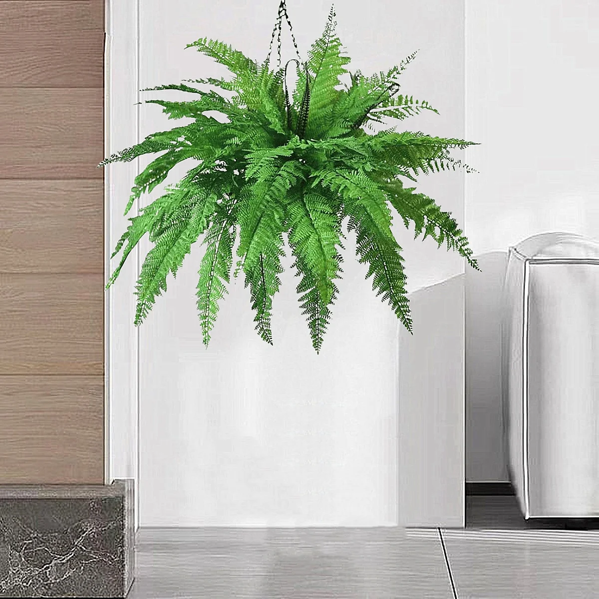 59cm Artificial Palm Leaf Fern Wall Covering Green Fake Monstera Hotel Office Christmas Home Decor Accessories