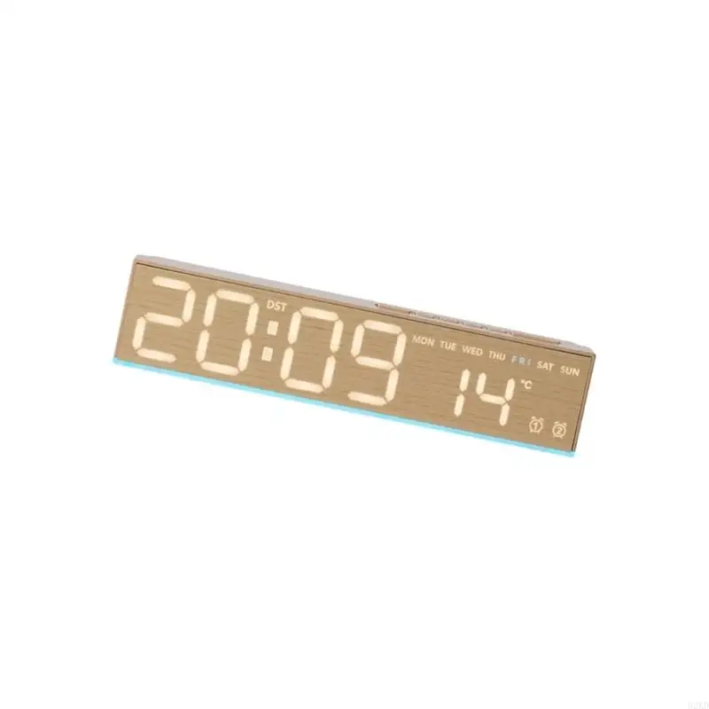 62KD Contemporary Grains Digital Alarm Clock For Home Decors And Practical Use