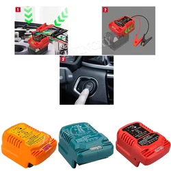 Car Jump Starters Adapter for Makita/Milwaukee/EINHELLL，18V for Dewaltt 20V Batteries Jumper Cables 11 Gauge Jump Starting Dead