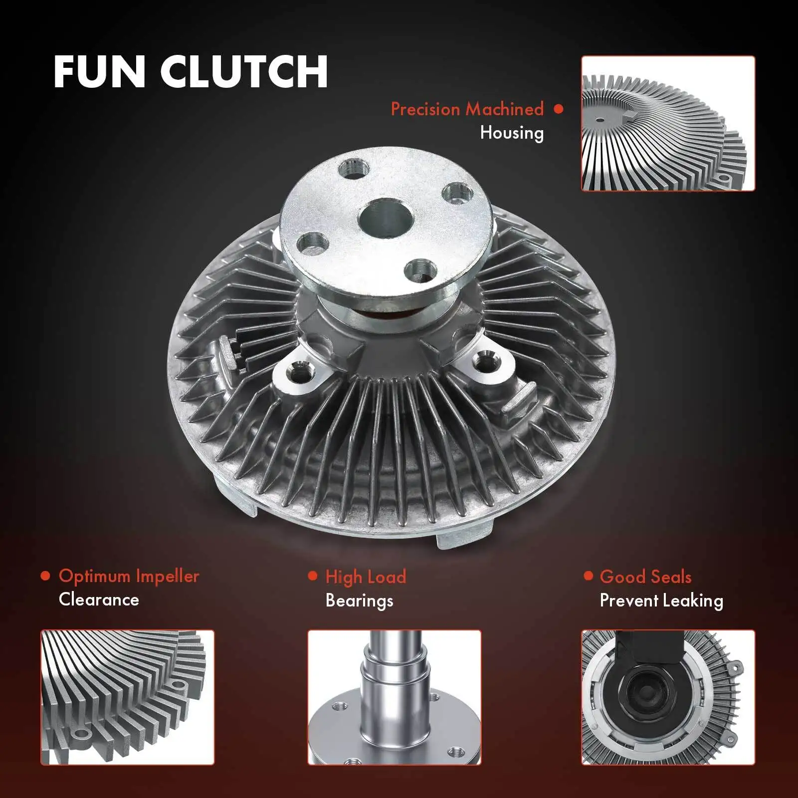 قابض مروحة تبريد المحرك PUSU لسيارة جيب شيروكي XJ 87-01 كومانش واجونيير رانجلر 52027890، 52003205، 53001168