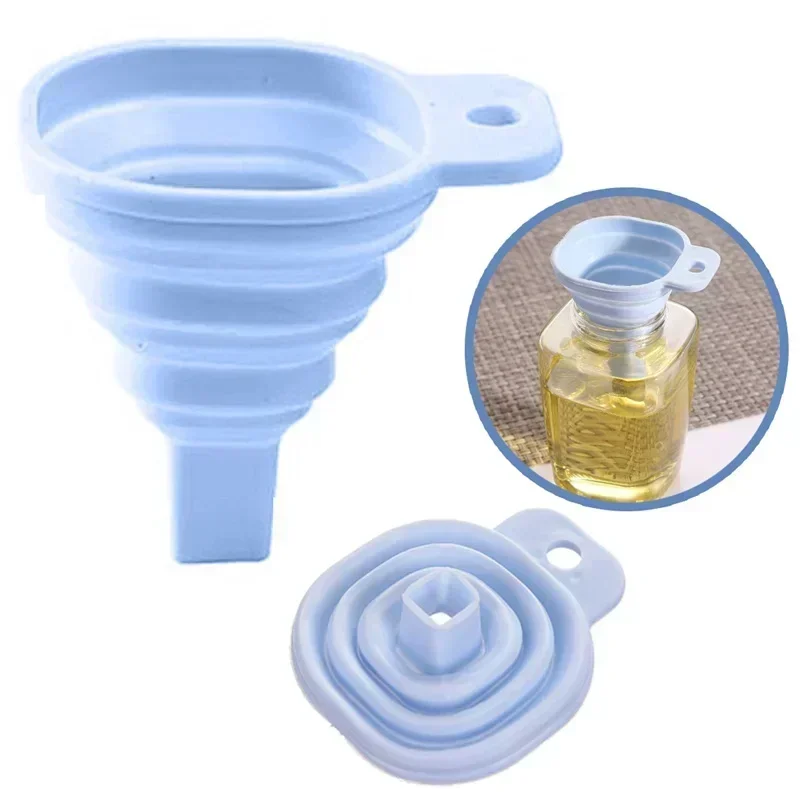 

2025 Trendnovelty Silicone Folding Funnel Telescopic Long Collapsible Style Funnels For Household Liquid Dispensing Kitchen Gadg