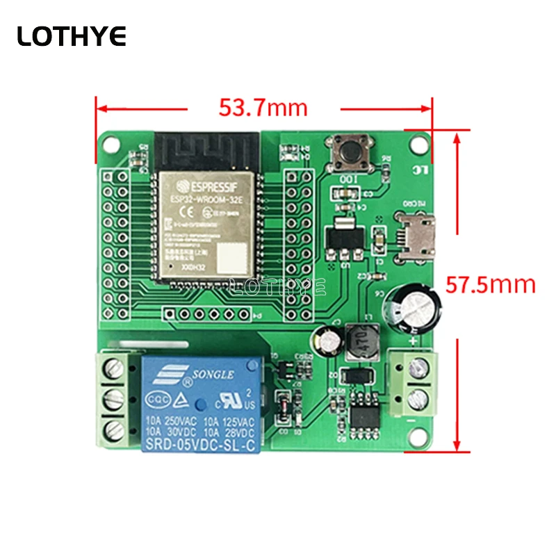 DC 7-60V Power Supply ESP32 Single Circuit Relay Module Wireless Control ESP32 Development Board ESP-32 ESP32 WROOM Smart Home