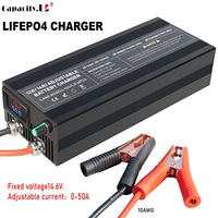 14.6V 36/50A Lifepo4 Charger  Lithium Battery Charger For Lifepo4 RV Battery Solar Battery Outdoor Power Charging