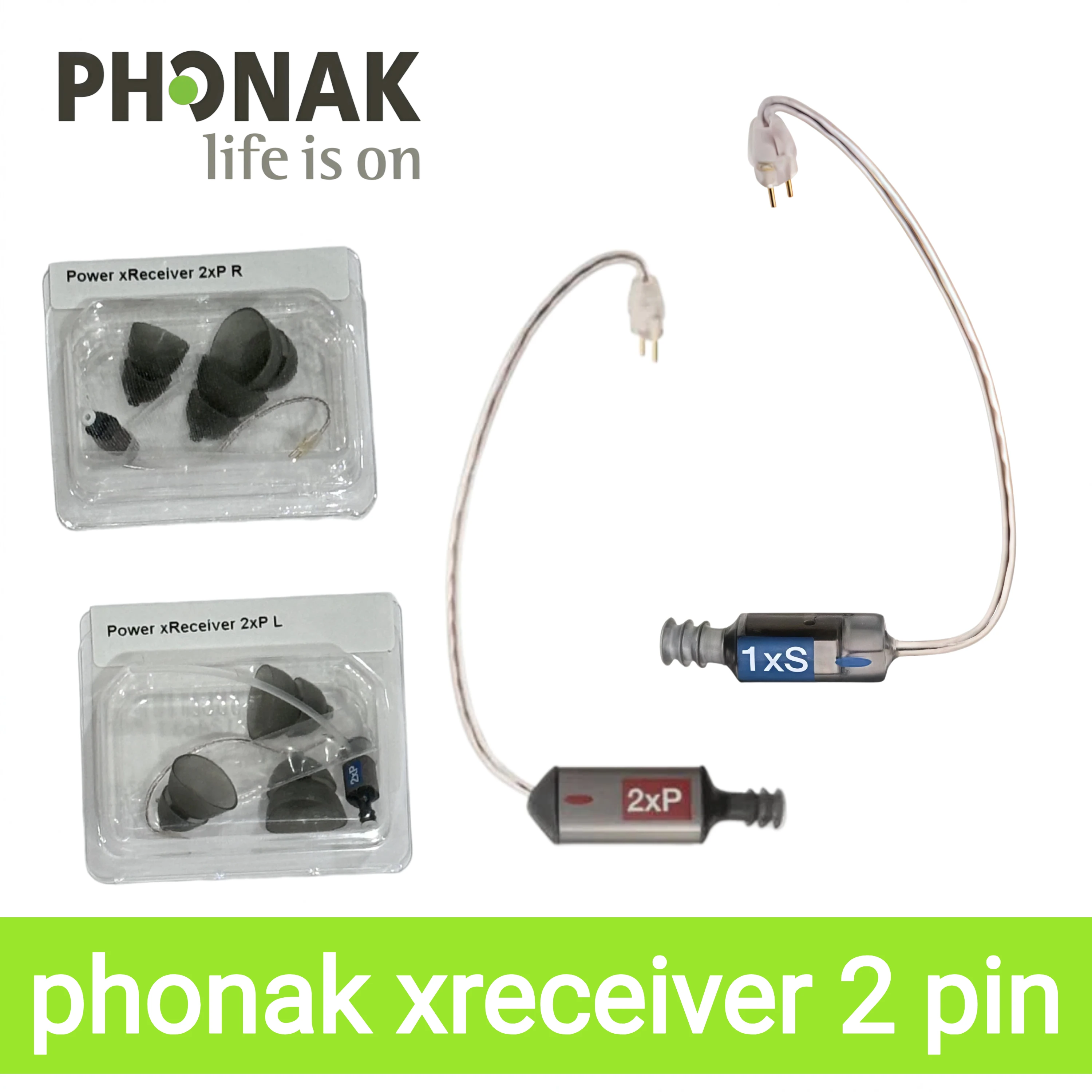 Phonak Replacement xReceiver for Phonak Audeo B RIC  Smart Naida Hearing Aids Standard (xS) and Power (xP) Receivers