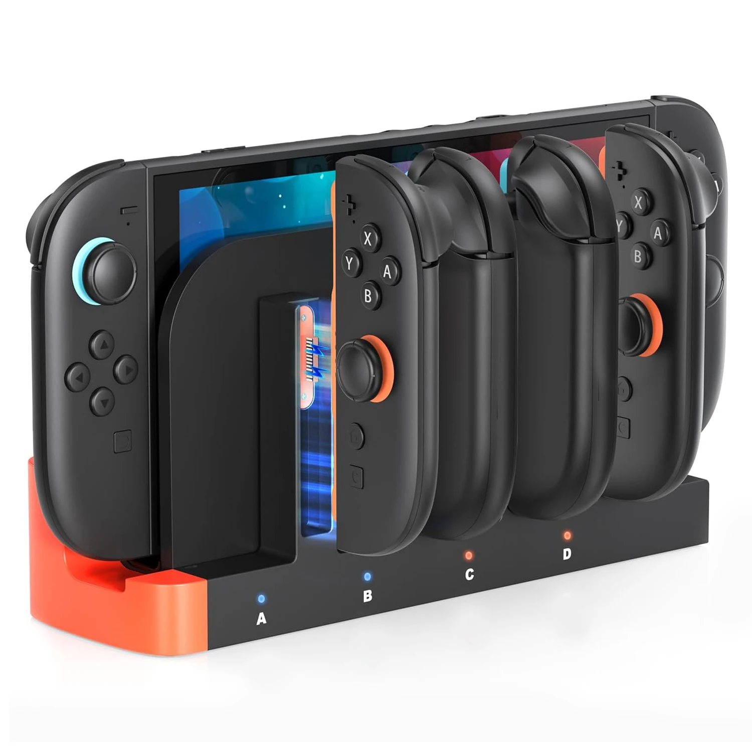 لمحطة قاعدة شحن سريعة Switch 2 Joy con للتبديل 2- شحن ما يصل إلى 4 وحدات تحكم، متوافقة مع وحدة التحكم Switch 2 #2