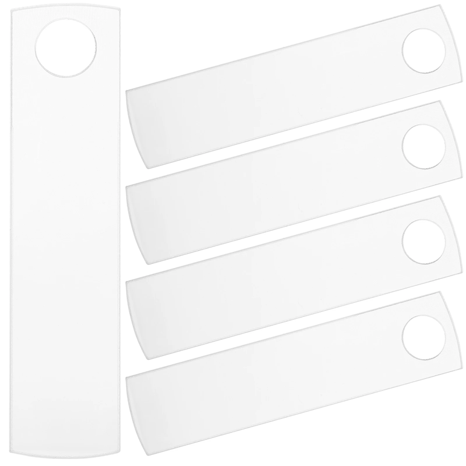 

5pcs Acrylic Sublimation Name Plate Tumbler Cup Tag Blanks Blank Name Tags Diy Customizable Heat Transfer Badges For Schools