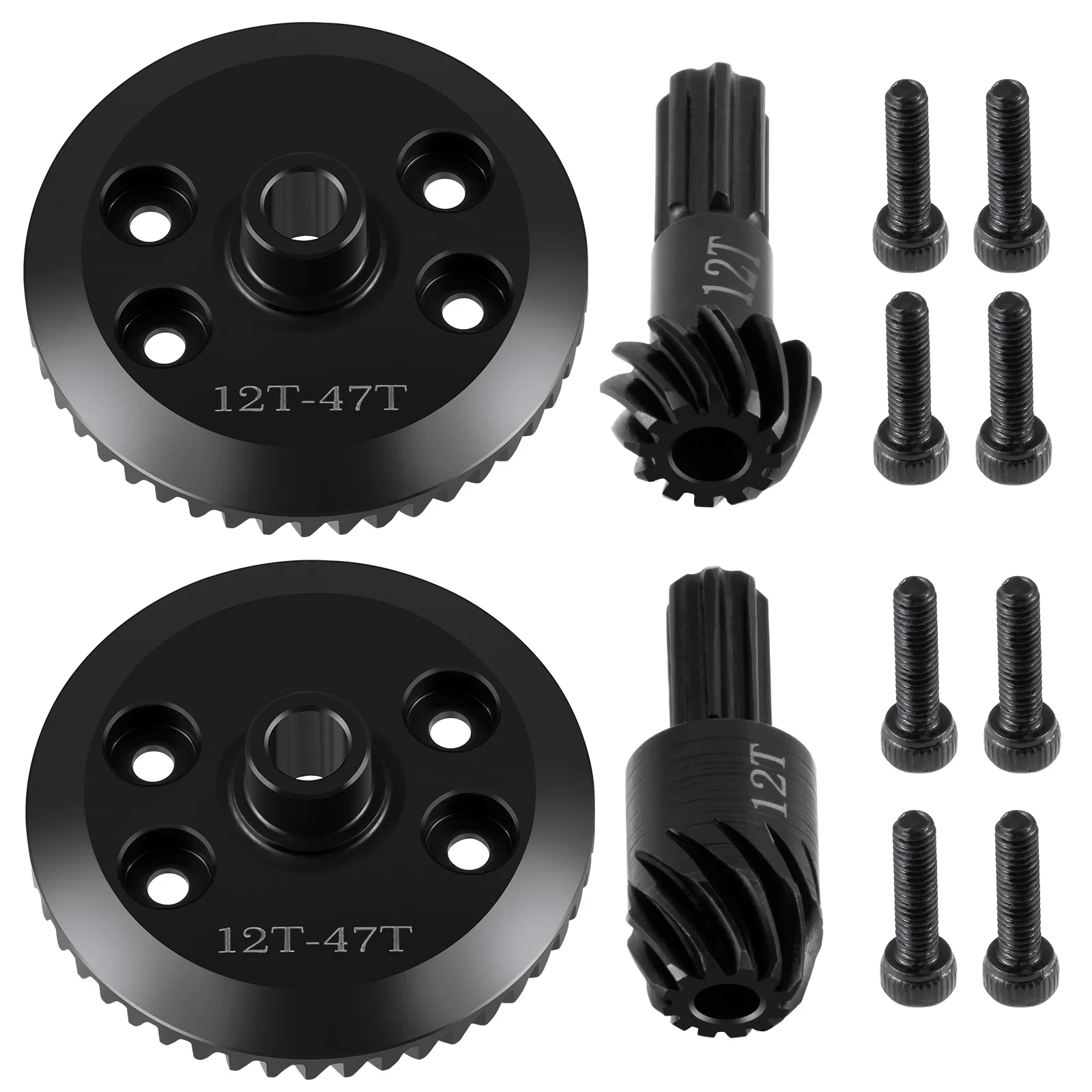 AXSPEED Steel Diff Gear 42T + 12T تروس نقل تفاضلية لـ 1/16 Traxxas Mini Maxx 1/5 traxxas X-MAXX (big X) RC الزاحف #3