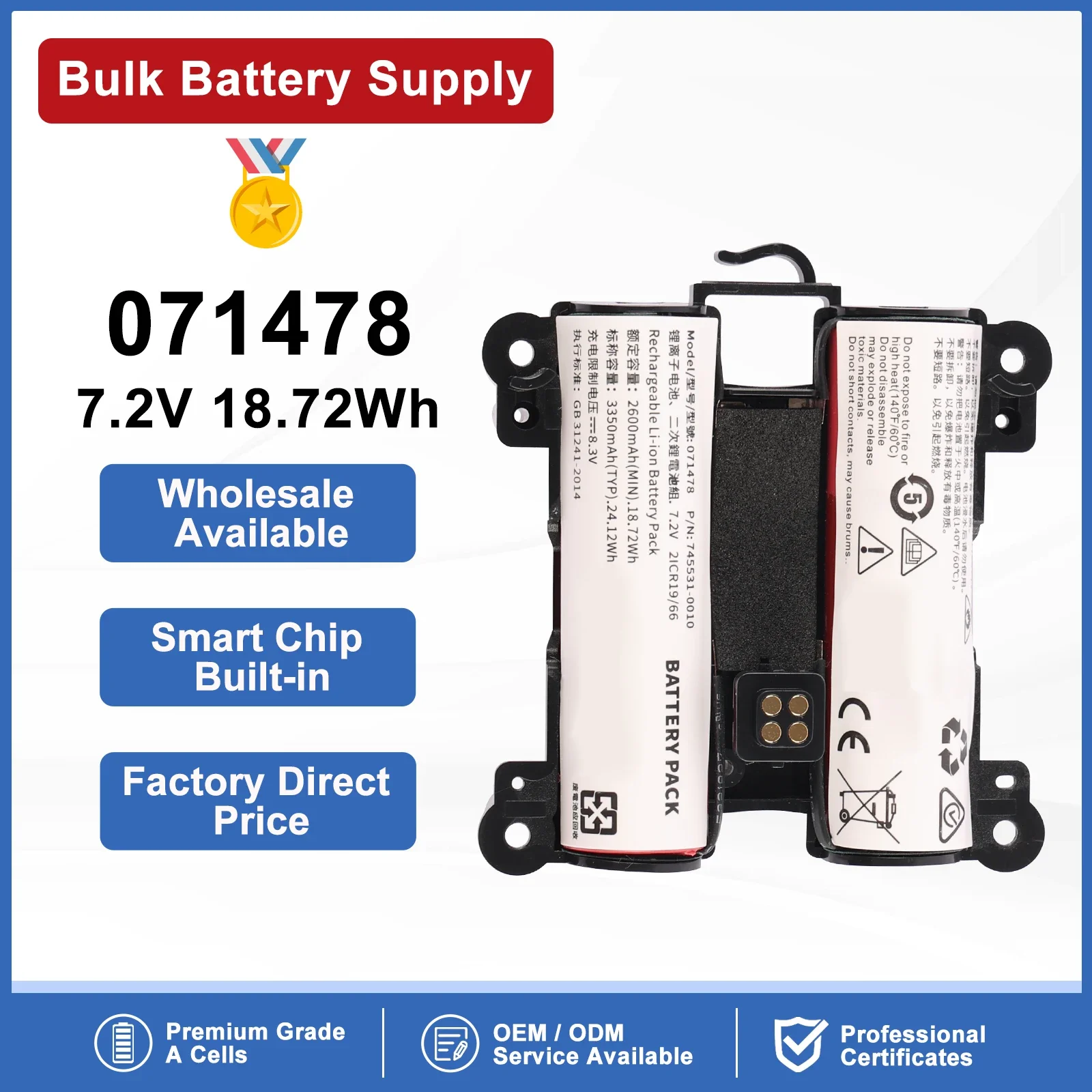 ETESBAY  071478 Battery For Bose Soundlink Revolve Plus II Soundlink Revolve Plus Soundlink Revolve+ II Soundlink Revolve+
