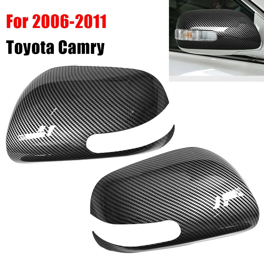 

Для Toyota Camry 2006, 2007, 2008, 2009, 2010, 2011, автомобильное боковое зеркало заднего вида, крышка крыла, внешняя дверь, чехол заднего вида, отделка из карбона