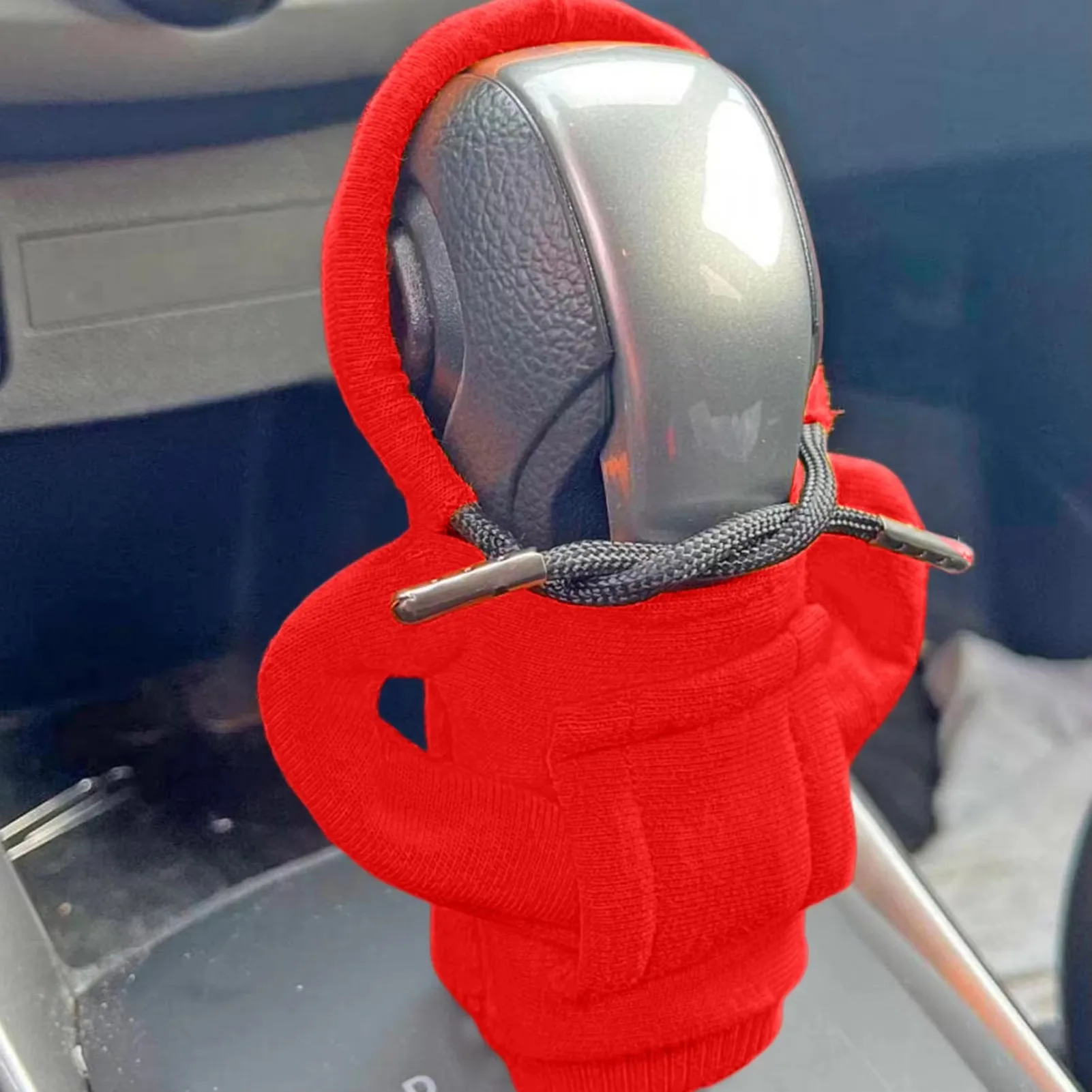 Car Gear Shift Cover Gear Handle Knob Hoodie Cover Decoration Fits Manual Automatic Universal Car Shift Lever Interior Decor