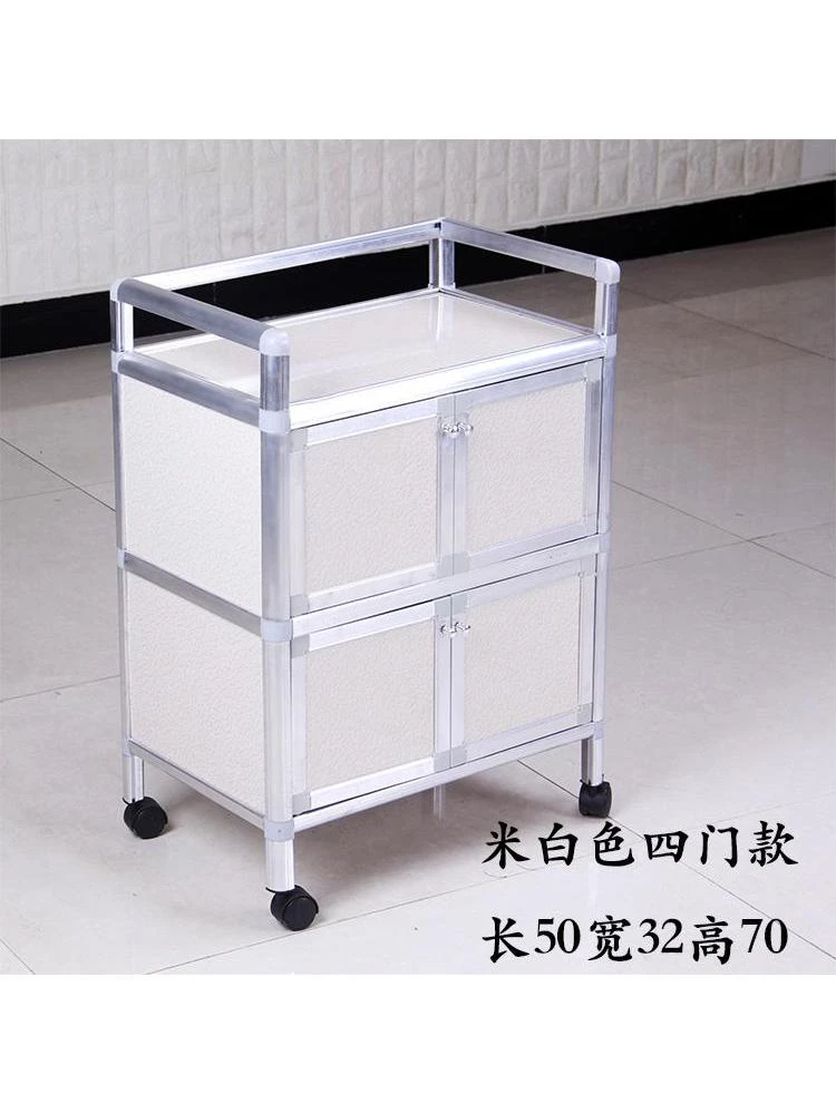 Beauty cart physiotherapy cupping barber salon nail tattoo hospital with cabinet wheels removable tool cart