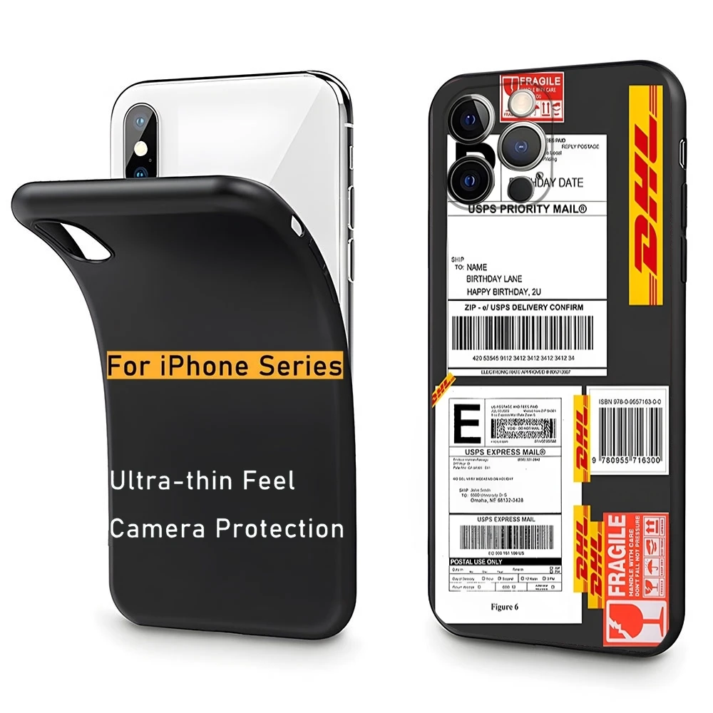 DHL Express Phone Case 2023 new For iPhone 14 12 13 11 Pro Max Mini 15 X XR XS Max 7 8 Plus shell Silicon Cover