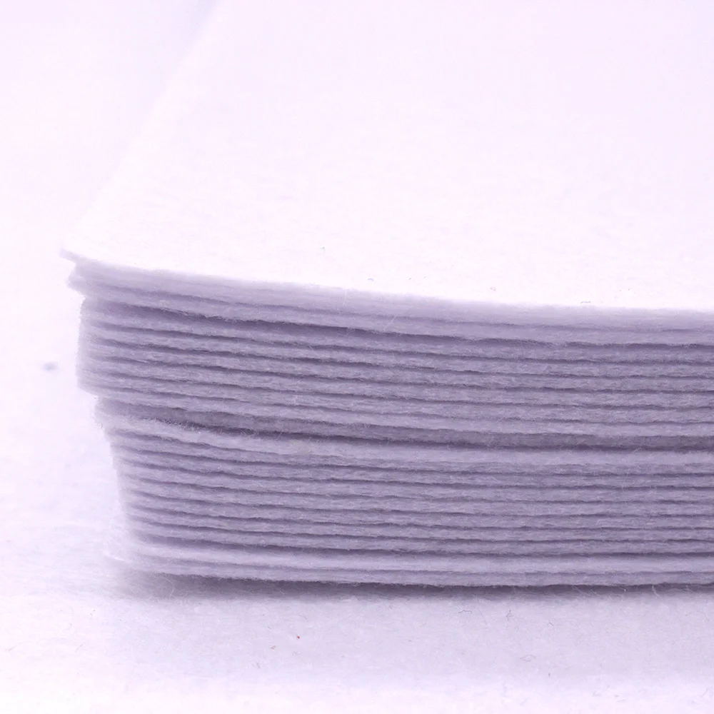 White 1mm Hard Felt Fabric,For Home Decoration Sewing Dolls Crafts Feltro Handmade DIY