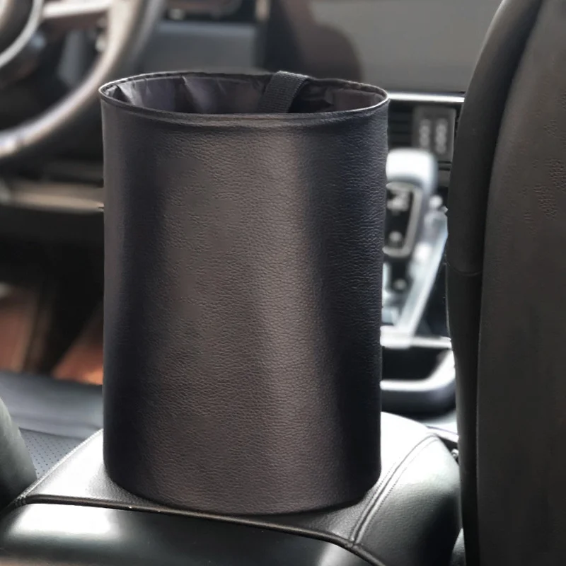 Foldable Car Garbage Storage Can Waterproof Hanging Litter Bag Auto Interior Waste Container Folding Rubbish Bin Organizer