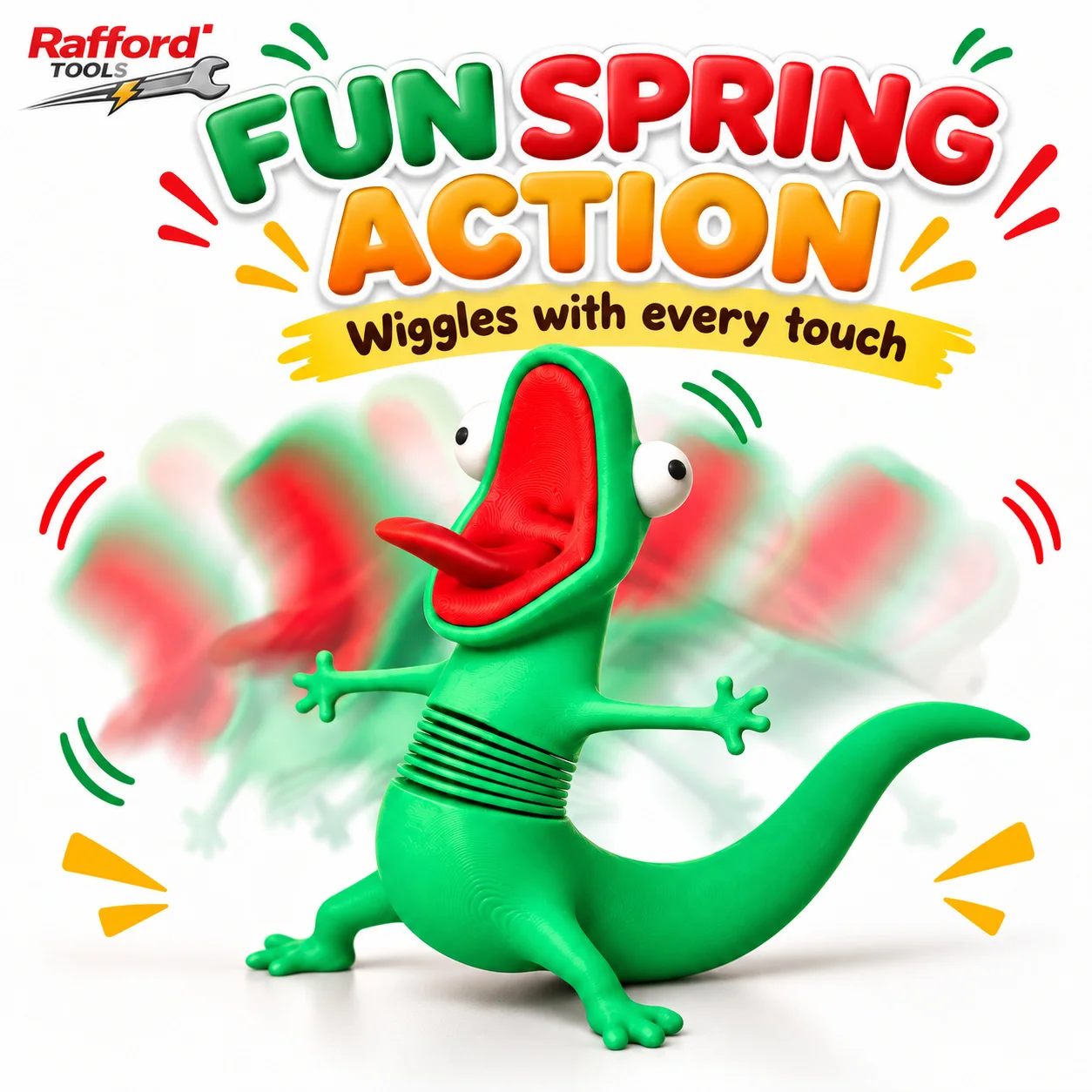 Rafford Funny Wobbly Lizard Toy Movable Spring Gecko Figurine Cute Shaking Desk Ornament Stress Relief Fidget Toy Funny Gift