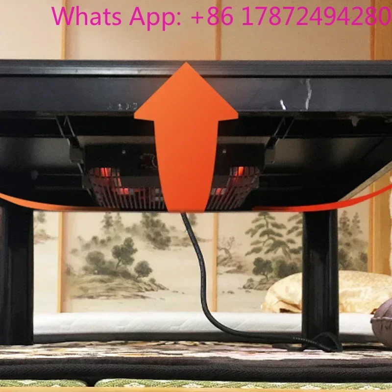 220V Japanese Kotatsu Heater Fan Unit Low Style Table Foot Warmer 600W for Tea Table / Desk /Heater Desk