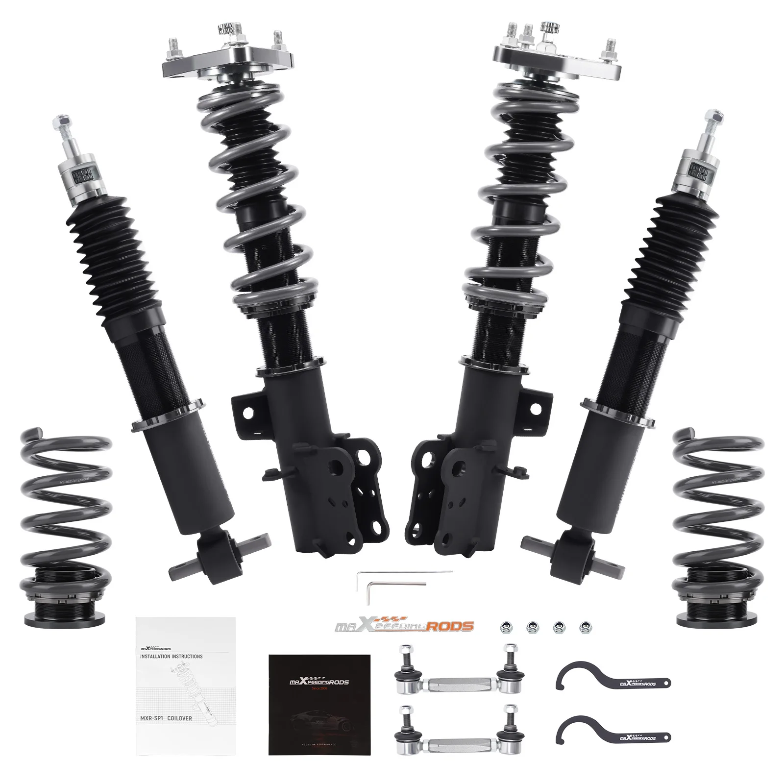 

Комплект подвески MaXpeedingrods T7 Coilovers с 24-ступенчатой регулировкой амортизаторов для Ford Mustang 15-23