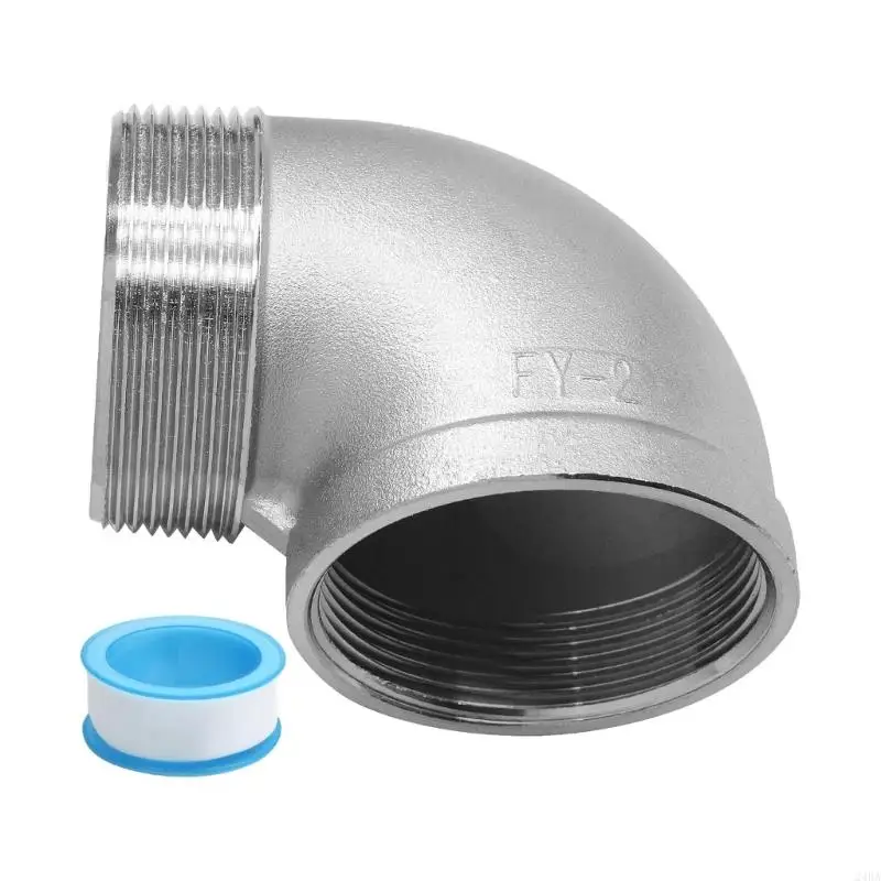 

24BA Heavy Duty 2 -дюймовый NPT MAL -MALEAR 90 -градусный листовой литой локоть с помощью резьбовой ленты для использования