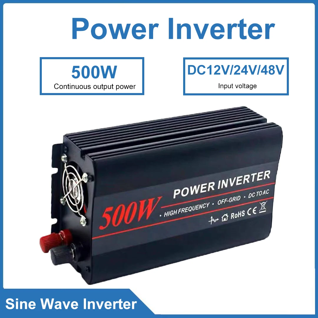 onduleur-a-onde-sinusoidale-pure-500w-dc12v-24v-48v-puissance-de-crete-1000w-ac100-120v-ac220-240v-efficacite-de-charge-complete-plus-de-85