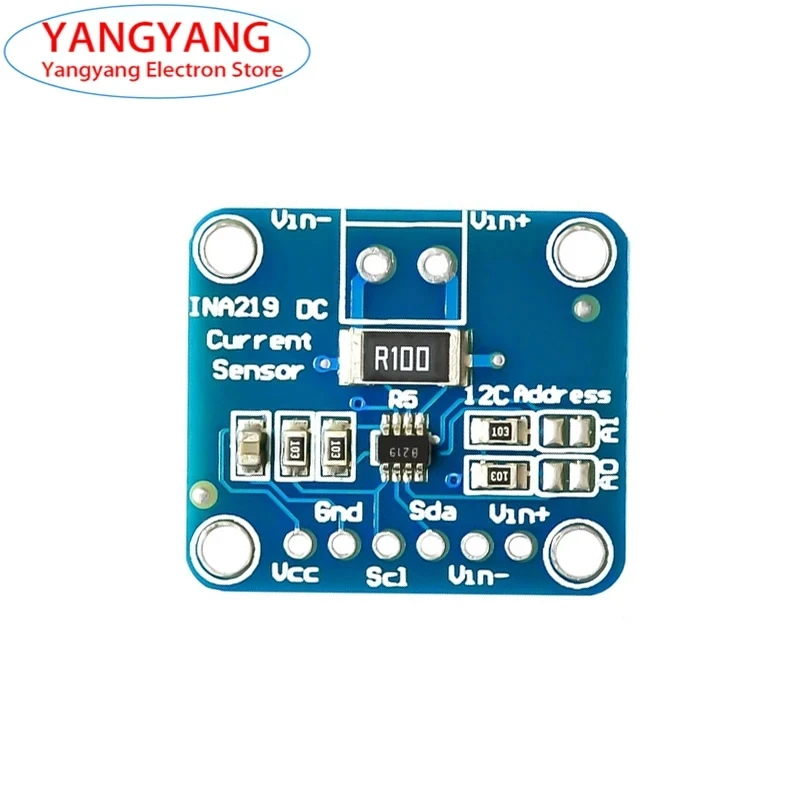 New MCU-219 INA219 I2C Interface Zero-Drift Bi-Directional Current Power Board Monitoring Sensor Module MCU219 3.0V-5.5V