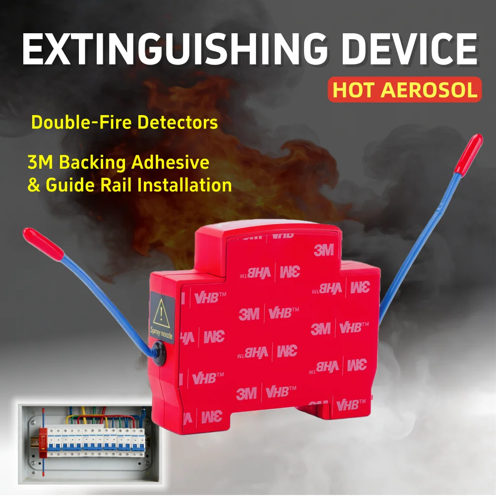 

Горячее аэрозольное устройство для пожаротушения