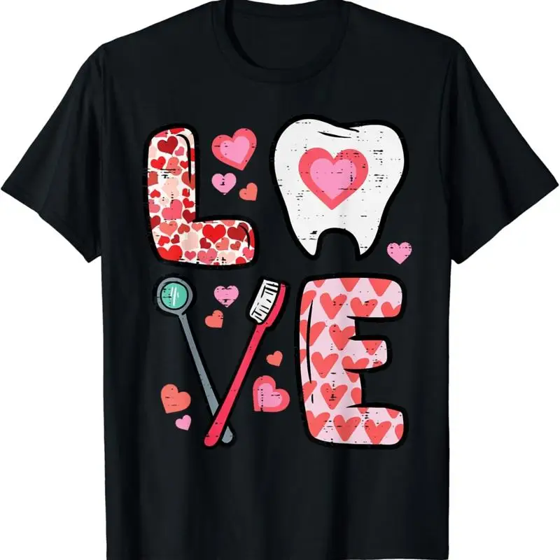 Valentines Day Love Tooth Dental Life Cute Dentist T Shirt