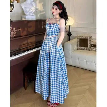 10 best sales sukienka w kratkę gingham damska - №5