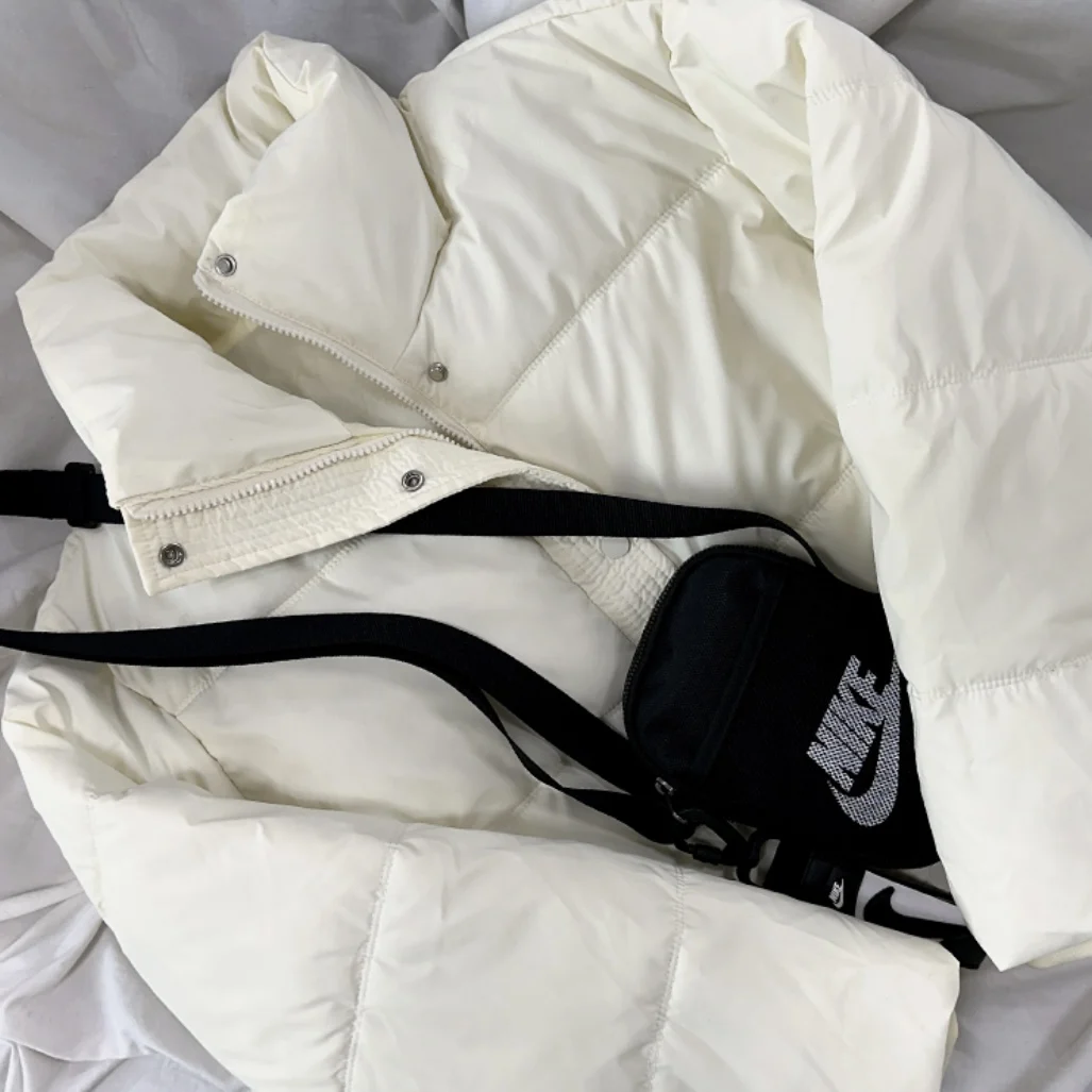 Dames chique winterjas Thiened opstaande kraag Brood Sle Warmte Bovenkleding Loose Fit Lang Sve Cotton Jaet