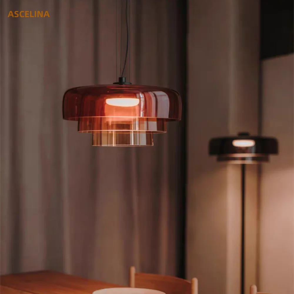 

Nordic Glass Pendant Light Medieval Restaurant Bar Pendant Light Bedroom Living Room Dining Table Indoors Decorative Lighting