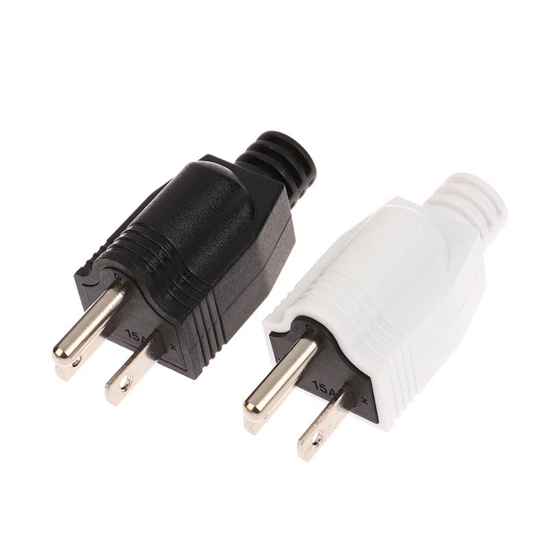 American Detachable Plug American 5-15P AC Electrical Power Male Plug Adaptor Adapter Wire Rewireable Extension Cord Connector