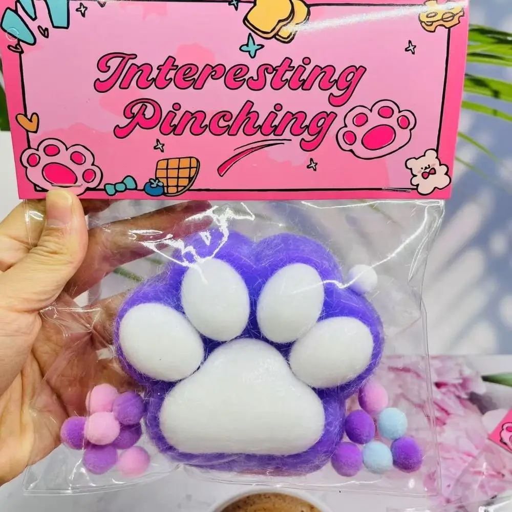 مثيرة للاهتمام سوبر كبير القط باو ضغط لعبة العجن لينة الكرتون تململ لعبة ثلاثية الأبعاد الملونة القط باو قرصة لعبة أطفال دمية صعبة