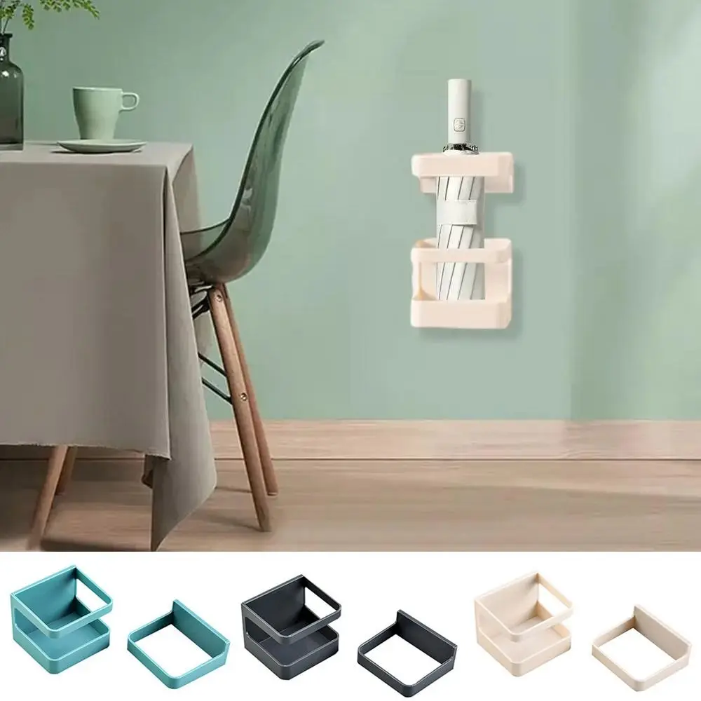 Plastic Umbrella Stand Wall-mounted Eco-friendly Umbrella Storage Rack Sturdy Multi-Color Umbrella Holder Bucket Hotel