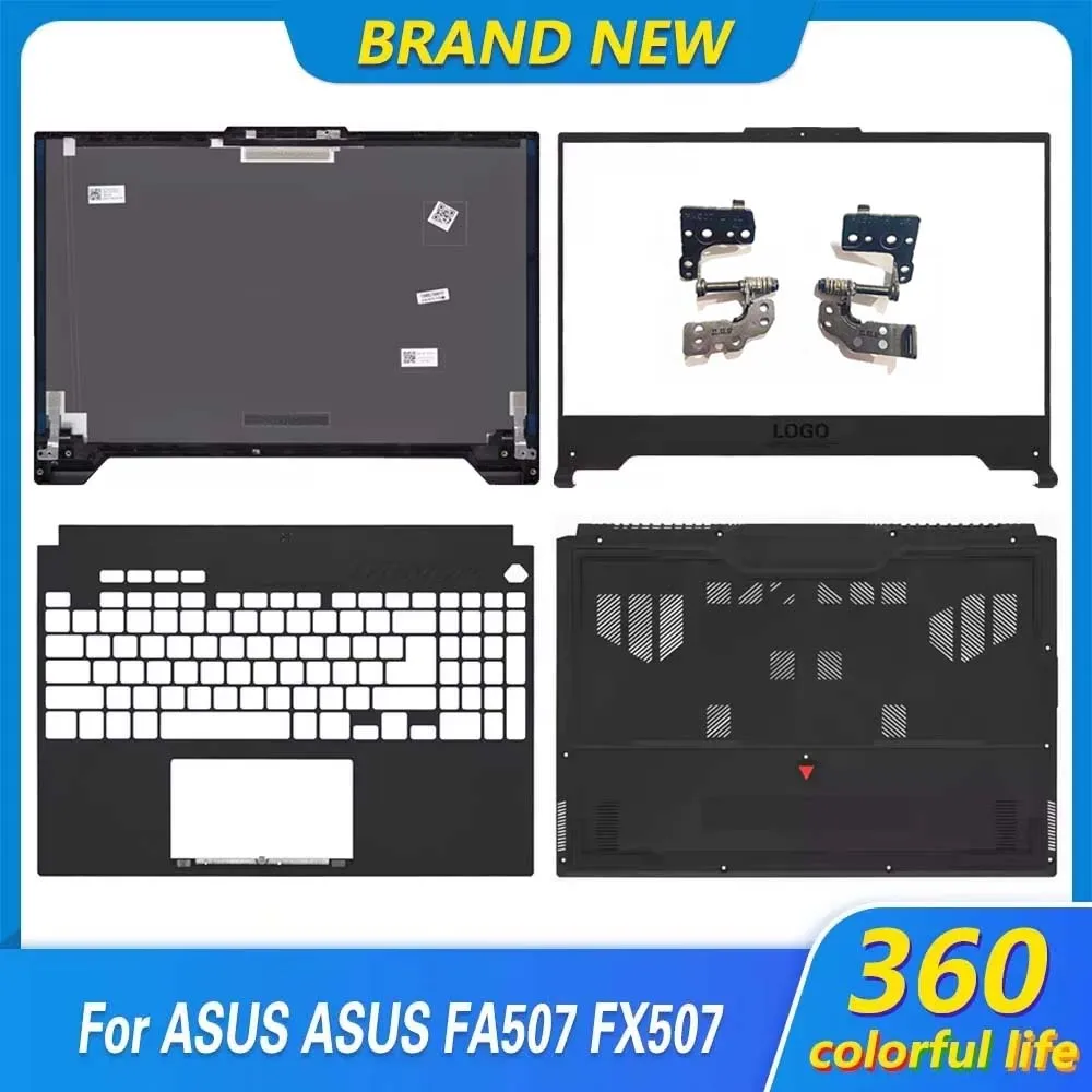 New For ASUS TUF Gaming F15 FX507 FA507 FA507Z Laptop LCD Back Cover Front Bezel Palmrest Upper Top Lower Bottom Case 15.6 Inch