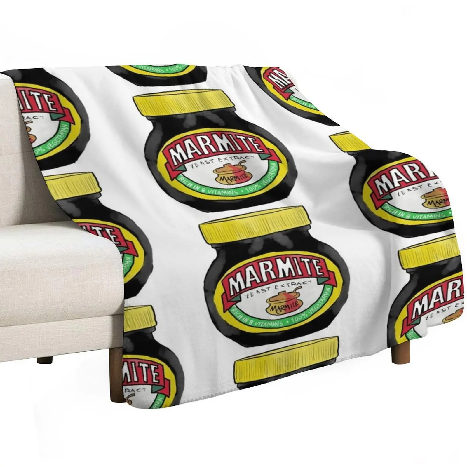 

Marmite Throw Blanket Warm Retros Heavy Kid'S Blankets