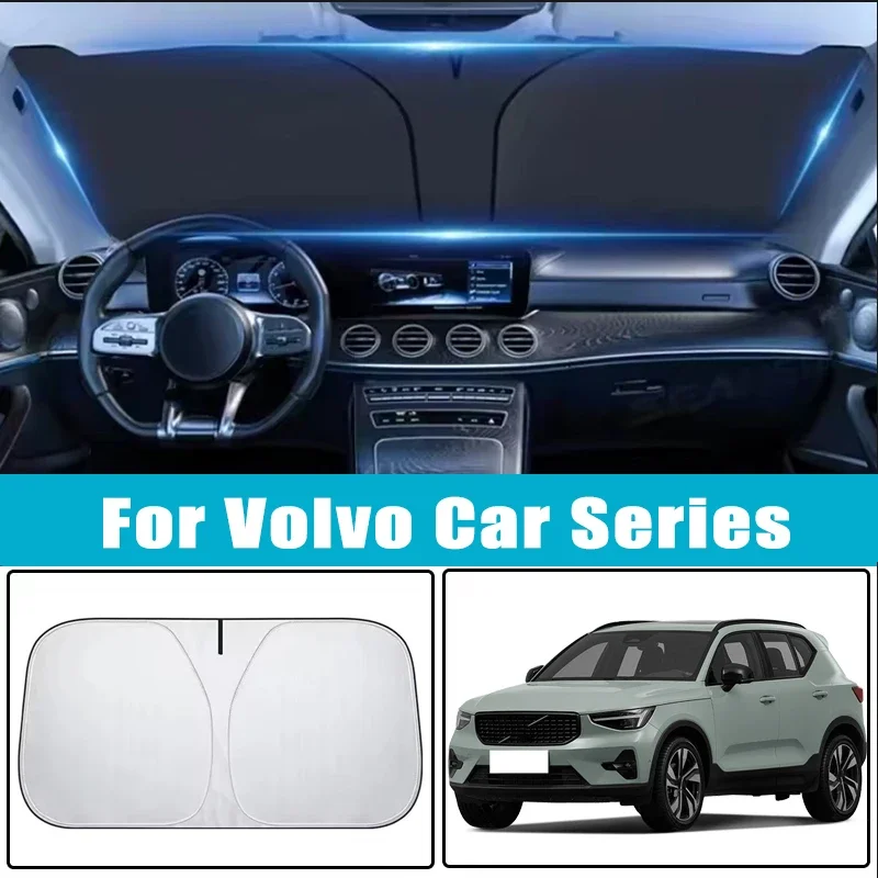 

Car Windshield Sunshades Cover for Volvo S40 S60 S90 V40 V60 V90 XC40 XC60 XC90 C30 C70 240 850 Sun Protection Accessories