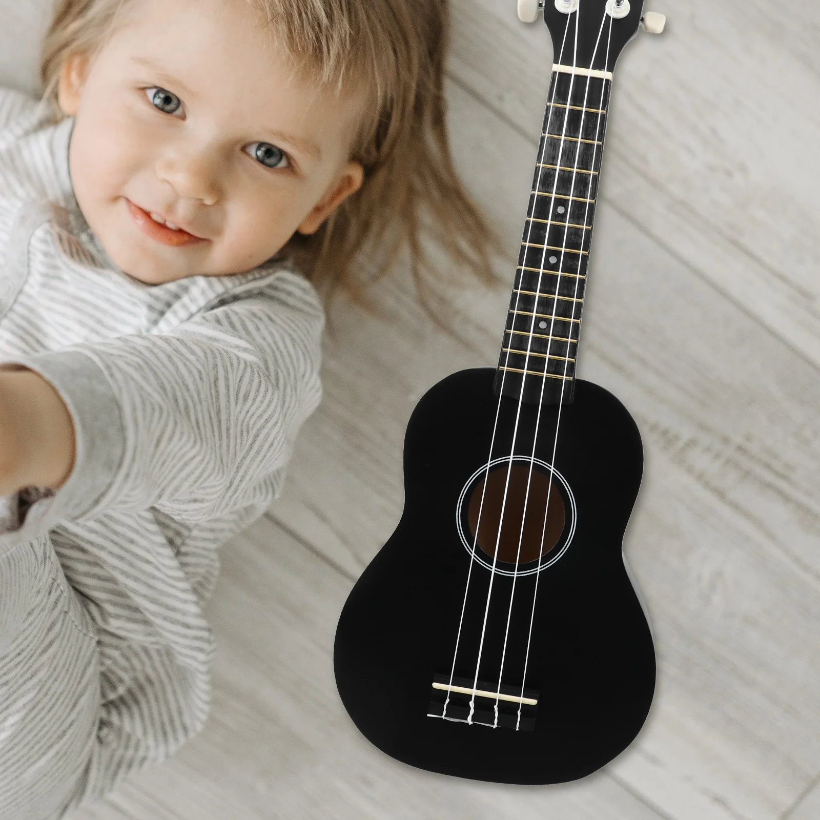 Ukulélé Musical, guitare couleur simulée, Mini Instrument en bois pour enfants débutants, cadeau éducatif, noël et anniversaire