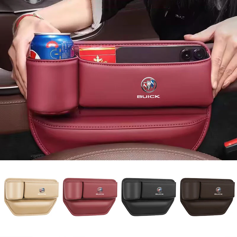 

Car Seat Gap Leather Storage Box Water Cup Phone Brace Auto Accessories for Buick E5 Lacrosse Encore GL8 Regal Skylark VELITE 5