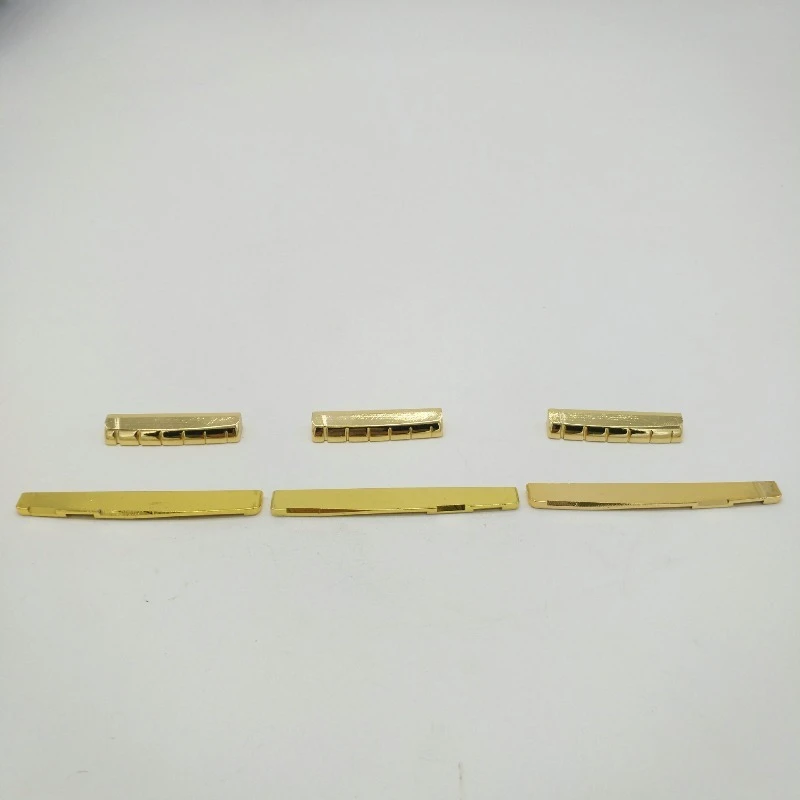 Professional Brass Guitar Nut & Saddle Set for Acoustic Guitar -42mm/43mm/72mm Copper Alloy String Nut Bridge with Fast Shipping