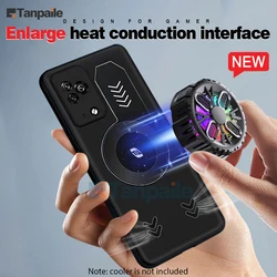 Tanpaile- Magnetic Case For Xiaomi Black Shark 5 Pro Cooling Case Heat Dissipation Soft Silicone Funda