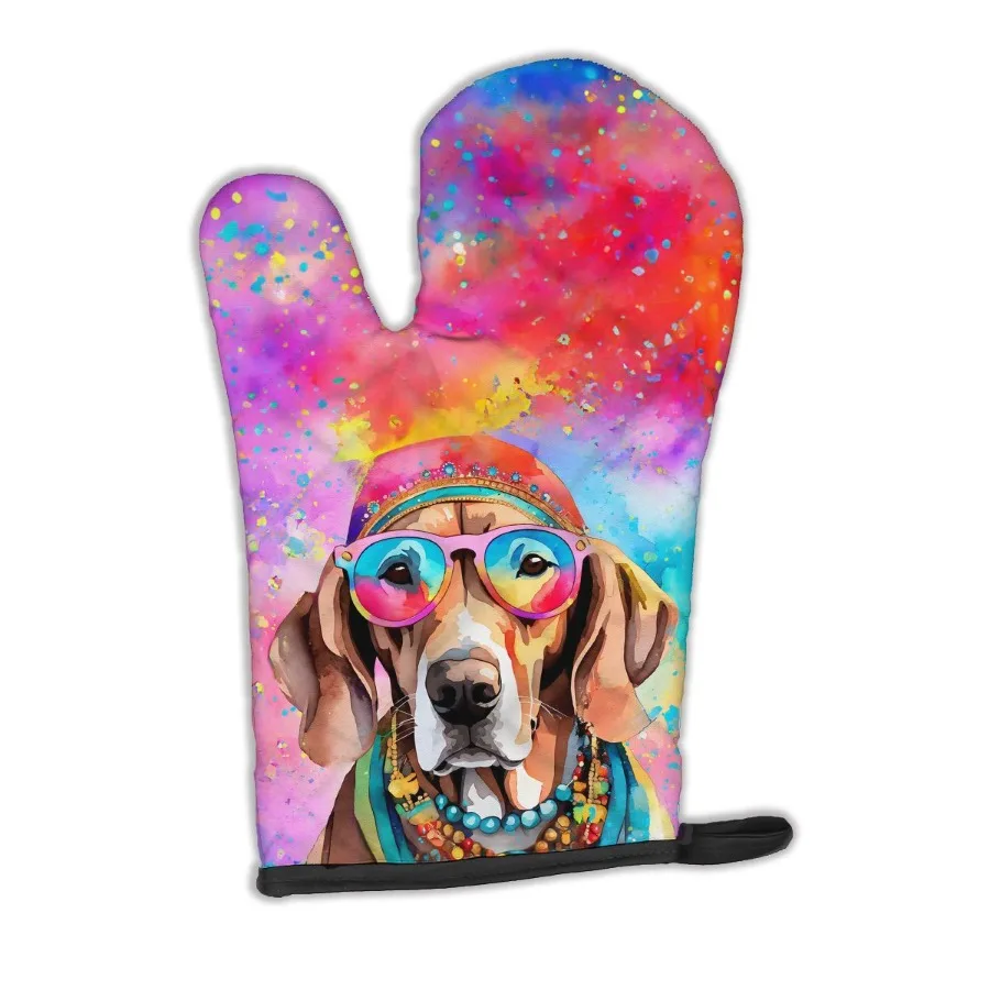 

Weimaraner Hippie Dawg Варенька для духовки Термостойкая толстая варежка для духовки для горячих сковородок и духовки Кухонная варежка для защиты рук Приготовление пищи и выпечки