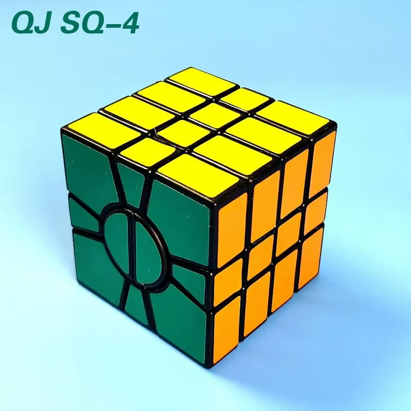 QiJi SQ-4 マジックキューブ QJ SQ4 4 層 Square-4 プロフェッショナルネオスピードパズル頭の体操知育玩具