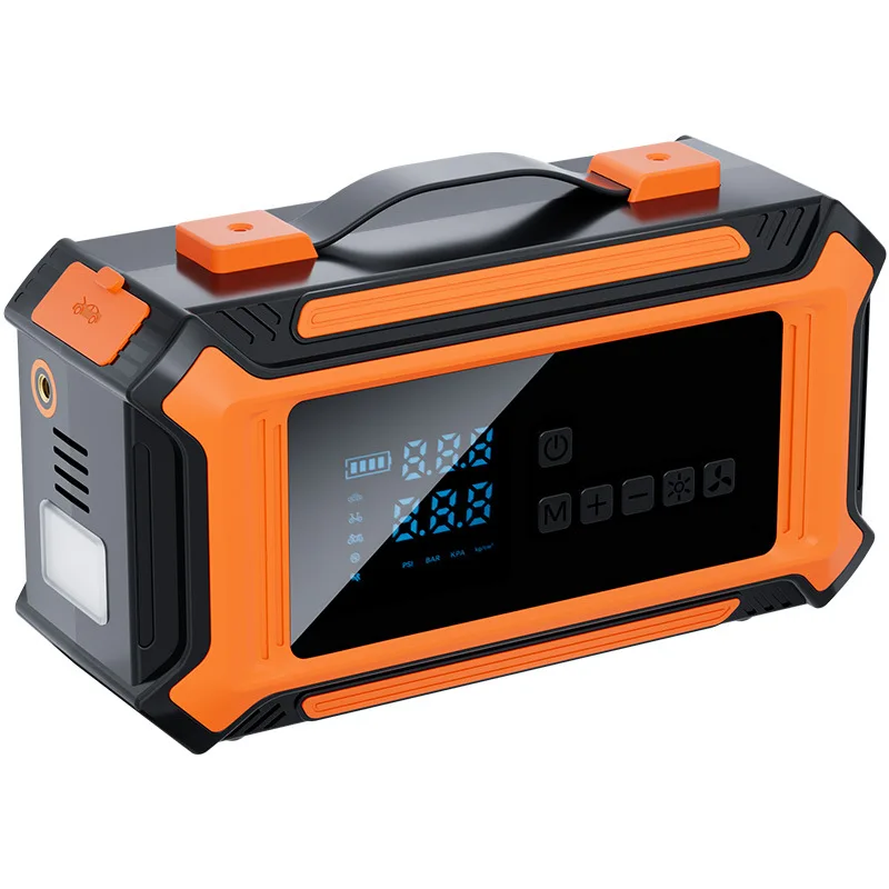 Vehicle air pump, tire inflation, car battery, emergency start power supply integrated machine, intelligent digital display