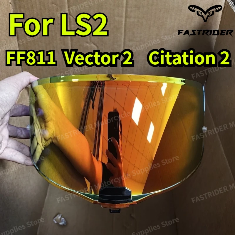 

For LS2 FF811 Lens VECTOR II, Citation II Mirror Helmet Day and Night Universal Plating Helmet Visor